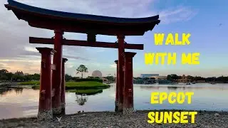Walk W/Me~ Gorgeous EPCOT Sunset Stroll Plus Monorail Ride & Fireworks! 