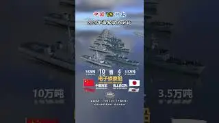 中国VS日本，2024年海军实力对比，福建舰：明年我就入列了