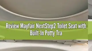 Review Mayfair NextStep2 Toilet Seat with Built-In Potty Training Seat, Slow-Close, Easy Clean, Remo