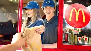 Pretending To Work At McDonalds Drive Thru (Fake Employee Prank)
