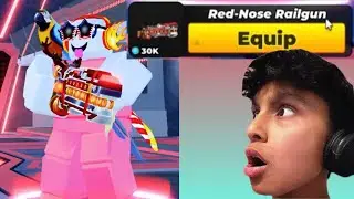 Showcasing The RED NOSE RAILGUN - Roblox Flag Wars