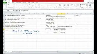 PRC net present value and internal rate of return revision