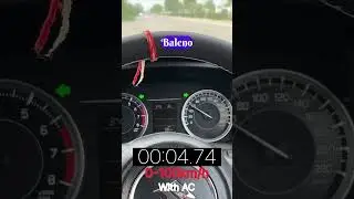 NEW BALENO 0 - 100 km/h 💨😱chalenge #baleno #dragrace #chalenge #topspeed #explore #fyp #trending