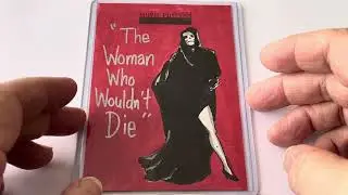 Vintage 2010 Vintage Movie Posters Horror Collector Sketch Art Card The Woman That Wouldn't Die