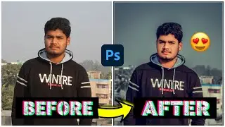 Color Grading & Photo Retouching Tutorial 2022 | Soft Dark Green Preset එක | Photoshop CC 2021 |