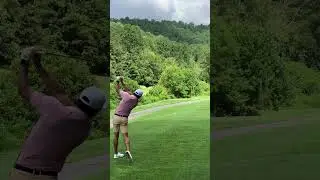 Power slice 🪃 #golf