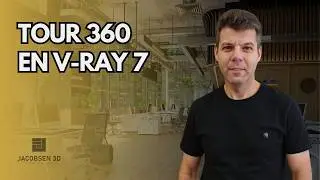 Tour 360 realista en SketchUp con V-Ray 7