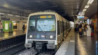 🚊 Arriv&eacute;e du RER B &agrave; Denfert-Rochereau, Paris | RER B Arrival at Denfert-Rochereau Station, Paris 