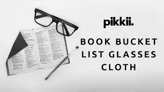 Book Bucket List Glasses Cloth | The Perfect Gift for Book Lovers