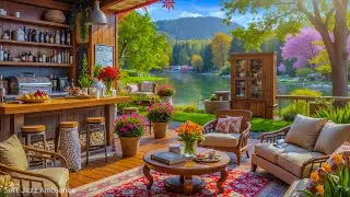 Smooth Jazz at a Lakeside Caf&eacute; ☕ Peaceful Ambience for Reading, Studying and Rest