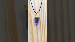 Amethyst Pendant #anabiaagate #naturalamethyst #jewelry #crystals #crystalshop #necklace
