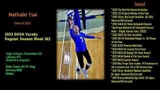 Nathalie Tsai #7 - 2023 GHSA Varsity Volleyball Highlights (Week 1 & 2), Chamblee High School