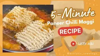 CHILLI PANEER MAGGI RECIPE | The Ultimate Desi Fusion You Needed! Megha Gupta Vlogs