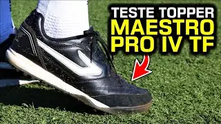 Chuteira BARATA com muita QUALIDADE! - Teste chuteira society Topper Maestro Pro IV TF