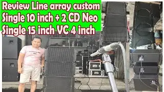 REVIEW LINE ARRAY CUSTOM 110 DAN 115 | hasilnya sangat memuaskan dan cling........