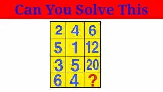 10 sec Maths puzzle only genius can Solve