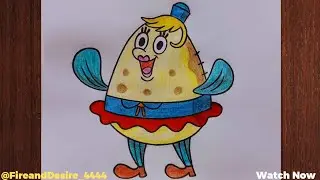 How to draw mrs puff from spongebob