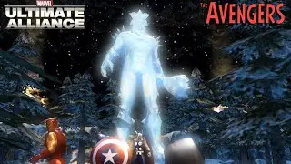 The Avengers Fights Ymir The King Of The Frost Giants - Marvel Ultimate Alliance (4K)