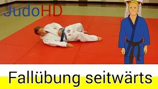 Weiß- Gelb: Fallübung seitwärts [Judo]