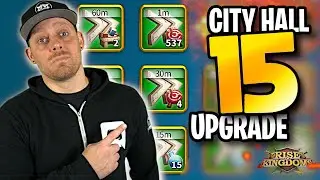 Rise of Kingdoms City Hall 15 Upgrade - Best Time to use Speed Ups