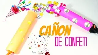 COMO HACER UN CAÑON DE CONFETI CASERO - DIY - IDEAS PARA FIESTAS