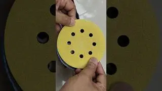 How to place a rounded sandpaper to an orbital sander? #Simple and easy way