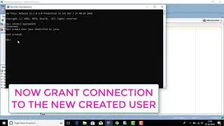 HOW TO CREATE A NEW USER IN SQL COMMAND LINE 2018