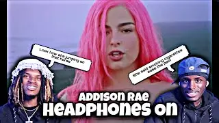 WE LIKE THIS ONE | Addison Rae - Headphones On (Official Video) REACTION