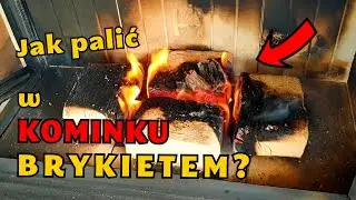 ► Jak palić w kominku brykietem? Jak go rozpalić i kontrolować ogień? Dom za 100 tys #248