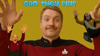 Every Stunt Dive in Star Trek The Next Generation in One Clip! Long Version With Context