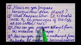 Unsolved questions from alcohol , phenol and ether./ Tushar Sir's Chemistry.
