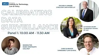 Calibrating Data Surveillance  - Panel 1