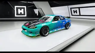 Formula Drift Nissan 240 SX - Forza Horizon 4. Fortune Island-drift zone: Ascent on the needle.