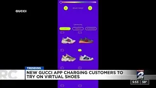 New Gucci app charging customers to try on virtual shoes