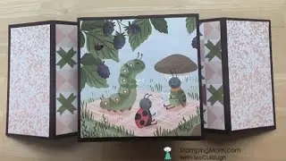 Cute as a Bug fun fold card