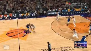 93 hit a tireless scorer shot wit a shot clock buzzer beater CRAZY