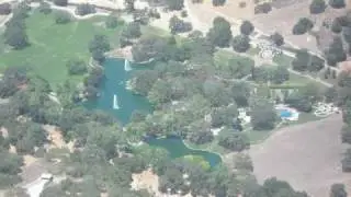Michael Jackson's Neverland Ranch fly over to approach at John wayne SNA