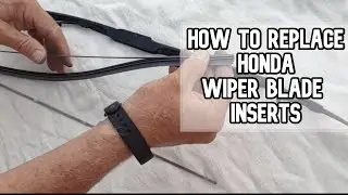 How to replace original Honda wiper blade inserts DIY video #honda #wiperblades