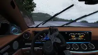 Mercedes Benz E63S Spain Rainy Drive | AC