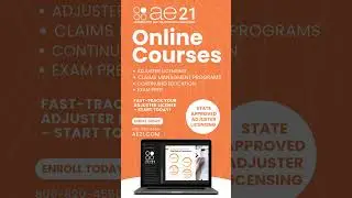 AE21 Online Insurance Adjuster Courses