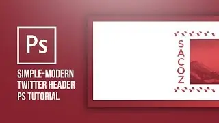 Photoshop Tutorial: How to make a Twitter header; abstract style | Sacoz