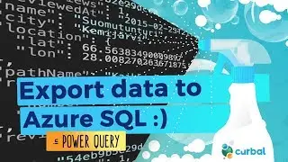 How to export data from Power BI/Query to Azure SQL
