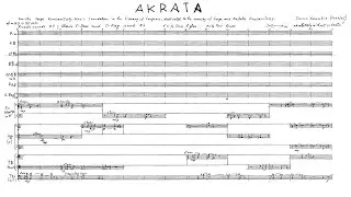 Iannis Xenakis - Akrata (Audio + Full Score)