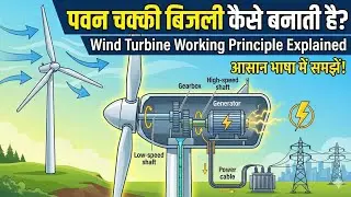 पवन चक्की बिजली कैसे बनाती है? | Wind Turbine Working Principle Explained in Hindi | pawan chakki