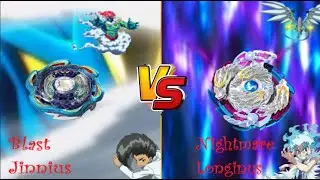 【B-89 Blast Jinnius VS B-97 Nightmare Longinus 】/Joshua Burns VS Lui Shirosagi / Beyblade Burst God
