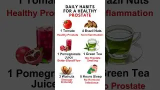 Daily Habits for a Healthy Prostate
