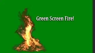 Green Screen Fire Medium to Large Scale Fire
