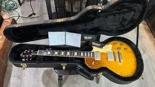 Minute review of the Sweetwater exclusive Heritage artisan aged H-150 guitar in dirty lemon burst