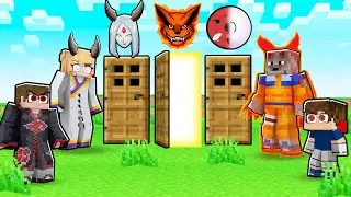 NÃO ESCOLHA a PORTA ERRADA do NOVO MOD de NARUTO com SENRINGAN e DEUS OTSUTSUKI no MINECRAFT