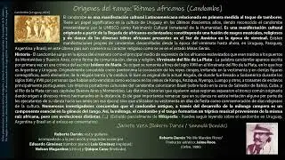 Orígenes del tango: Ritmos africanos (Candombe) - Jacinto Vera (Roberto Darvin / Yamandú Beovide)